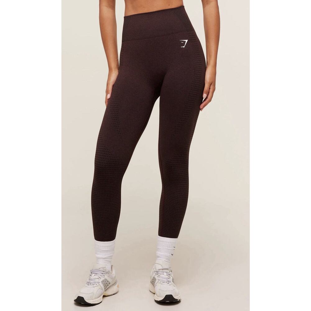 GYMSHARK Vital Seamless Leggings Women’s Cherry Brown Marl Medium